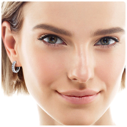 Channel Huggie Earrings