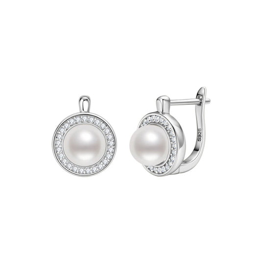 Pearl Halo Studs