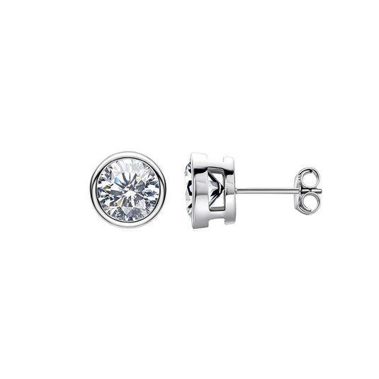 Round Bezel Studs
