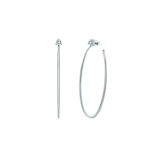 Stud Big Hoop Earrings