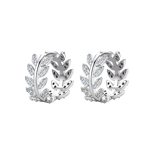 Leaf Huggie Earrings