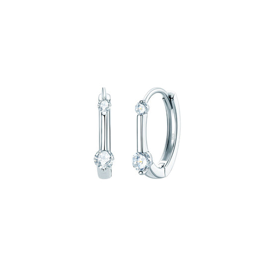 Two Bar Huggie Earrings