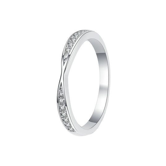 Pave Bow Tie Band