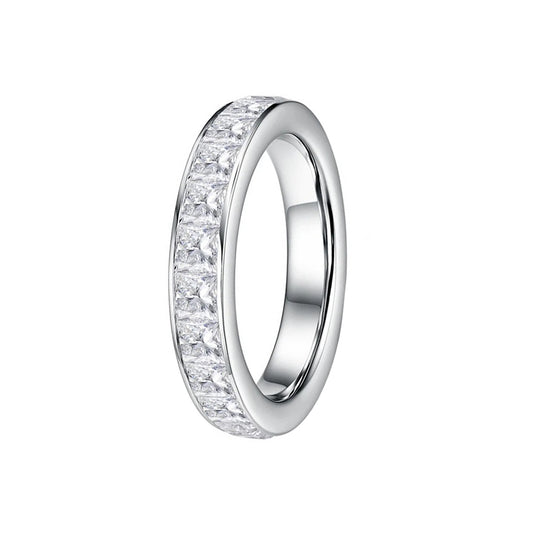 Princess Cut Eternity Band