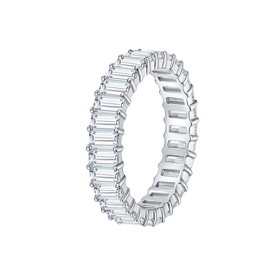 Emerald Cut Eternity Band