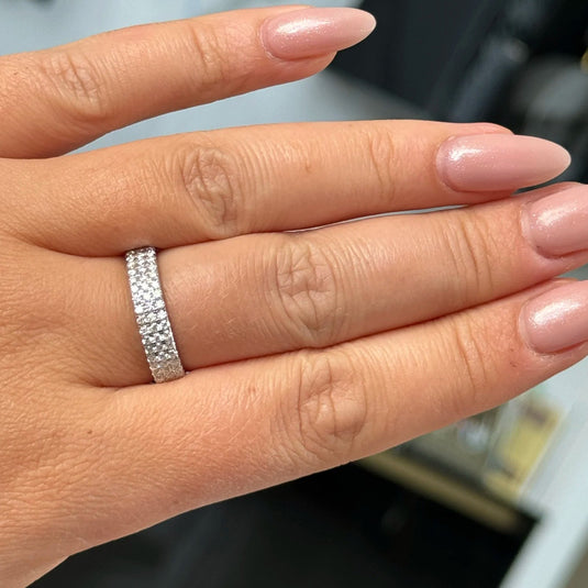 Three Row Eternity Band