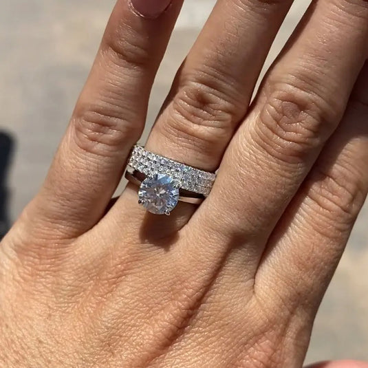 Three Row Eternity Band