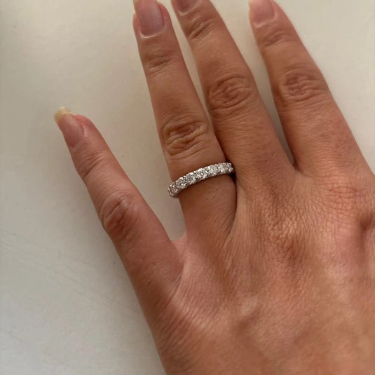 Eternity Band With Side Stones