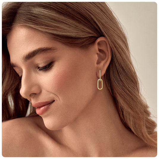 Paperclip Detachable Earrings