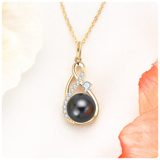 Tahitian Pearl Halo Pendant
