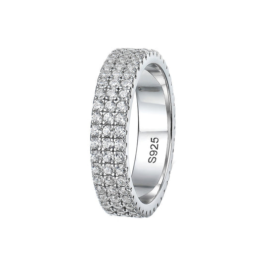 Three Row Eternity Band