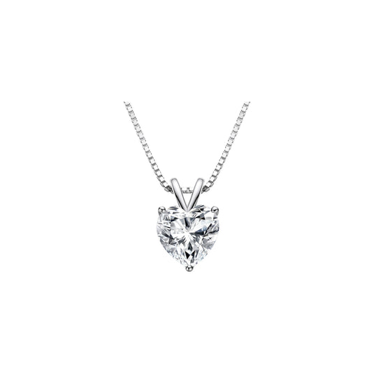 Heart Cut Solitaire Pendant