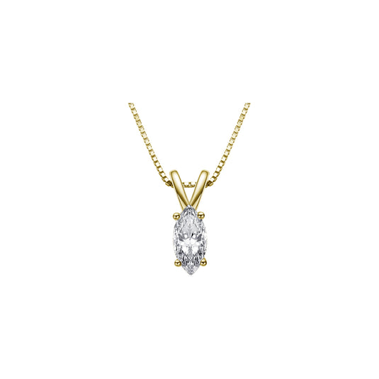 Marquise Solitaire Pendant