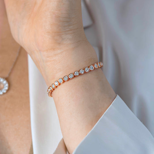 Bezel Tennis Bracelet