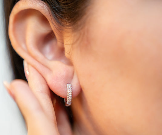 Round Huggie Earrings