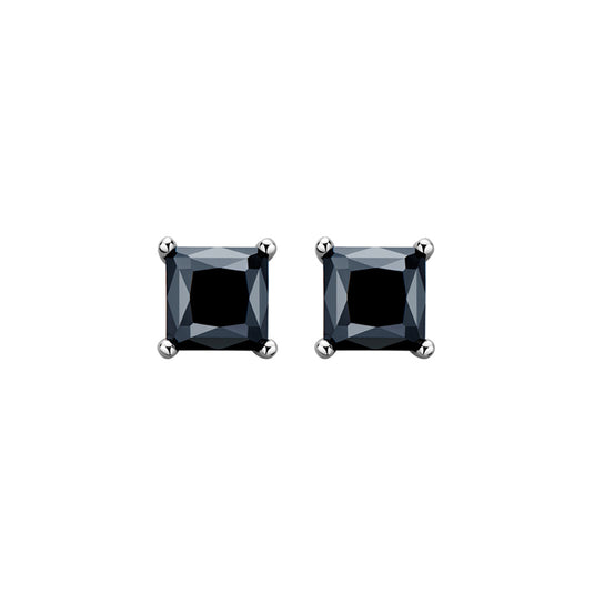 Black Square Stud