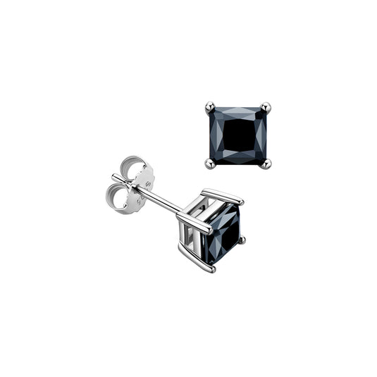 Black Square Stud