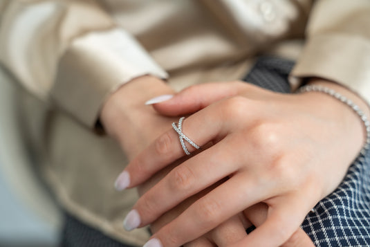 Slim X Statement Ring