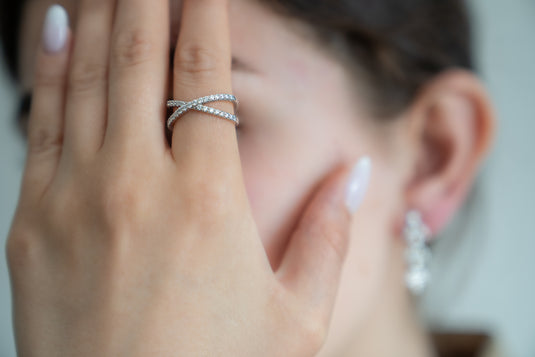 Slim X Statement Ring