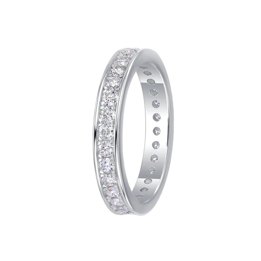 Pave Channel Eternity Band