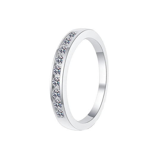 Half Channel Round Pave Band