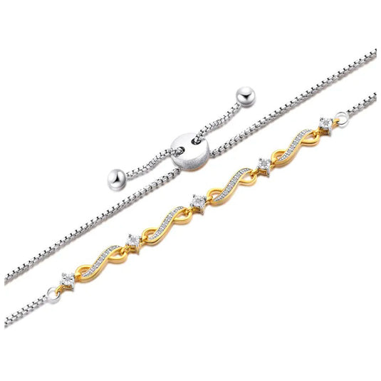 Infinity Row Adjustable Bracelet